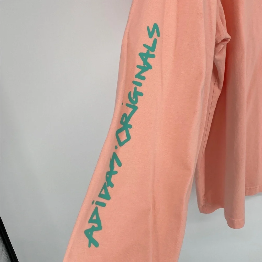 adidas Originals Coral Pullover with Teal Dinosaur Logo